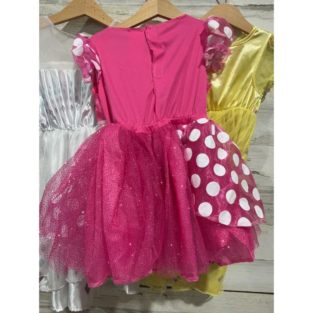 Disney Princess Dress Up Bundle Girls 3T Elsa Belle Minnie Disneycore